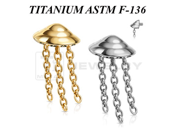 Накрутка из титана Ti Metal летающая тарелка