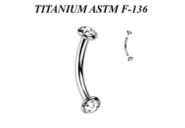 Микробанан из титана с кристаллами