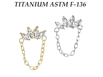 Кластер из титана Ti Metal калира