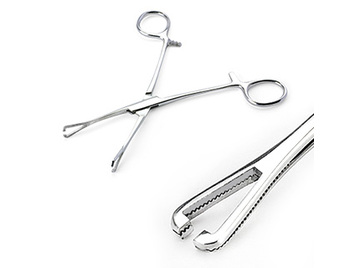 Зажим для пирсинга треугольный с прорезью