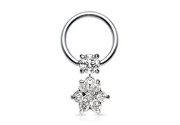 Кольцо цветок в стразах Кольцо цветок в стразах