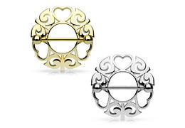 Украшение для груди узорчатые сердца Украшение для груди узорчатые сердца