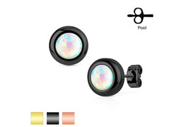 Серьги анодированные с опалом Серьги анодированные с опалом