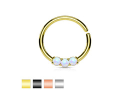 Кольцо анодированное с опалами Кольцо анодированное с опалами