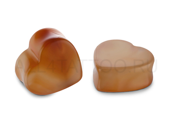 Плаги агатовое сердце, пара