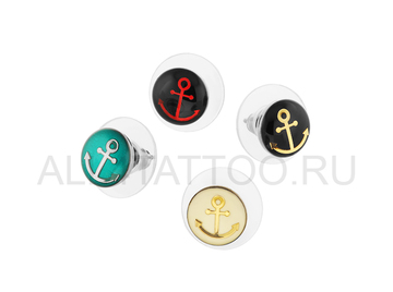 Серьги якорь