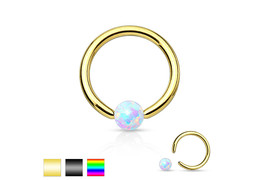 Кольцо с белым опалом