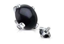 Накрутка с черным агатом