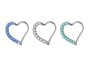 Кликер сердце с кристаллами, правый