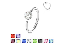 Кольцо раздвижное с кристаллом