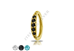 Кликер с золотым покрытием и фианитами Кликер с золотым покрытием и фианитами