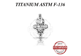 Кластер с кристаллами Swarovski