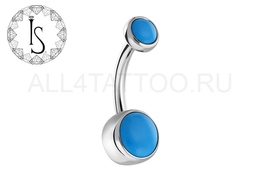 Банан из титана с натуральным кабошоном