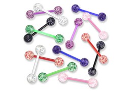 Штанга для языка переливающийся шар Штанга для языка переливающийся шар