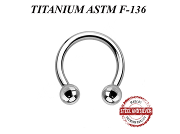 Циркуляр из титана Steel and Silver с шариками