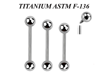 Штанга Ti Metal из титана с внутренней резьбой