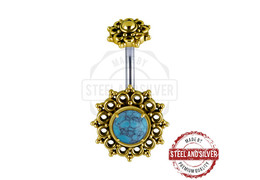 Банан Steel and Silver цветок с бирюзой