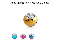 Шарик из титана с цветным анодированием