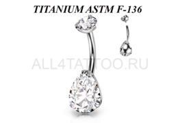 Банан из титана Ti Metal хрустальная капля
