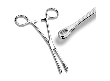 Зажим для пирсинга круглый мини