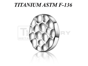 Накрутка из титана Ti Metal диск в лунках