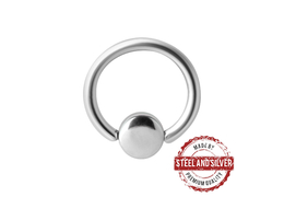 Кольцо из титана Steel and Silver с диском Кольцо из титана Steel and Silver с диском