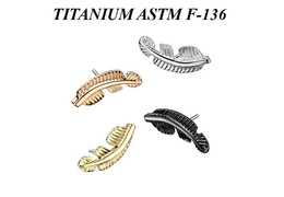 Вставка из титана пёрышко Вставка из титана пёрышко