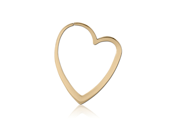 Подвесы золотое сердце, пара