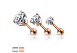 Микроштанга со стразом