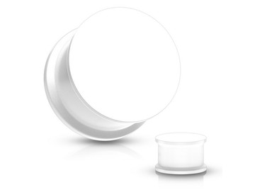 Плаги белый силикон