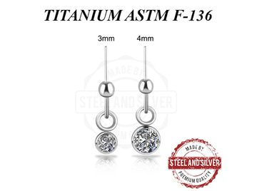 Вставка из титана Steel and Silver с Premium Zirconia